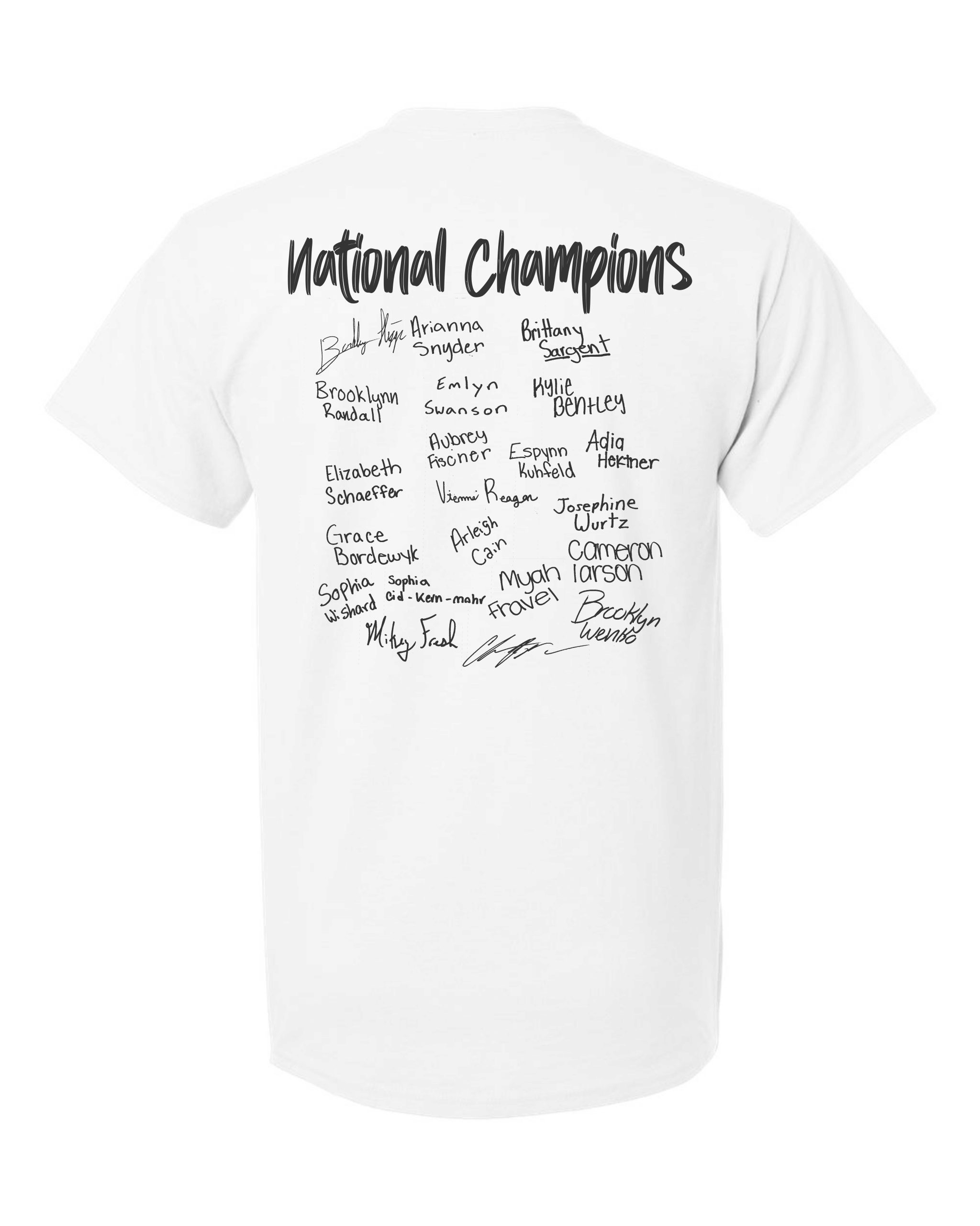 NATIONAL CHAMPION Shirt Back add on